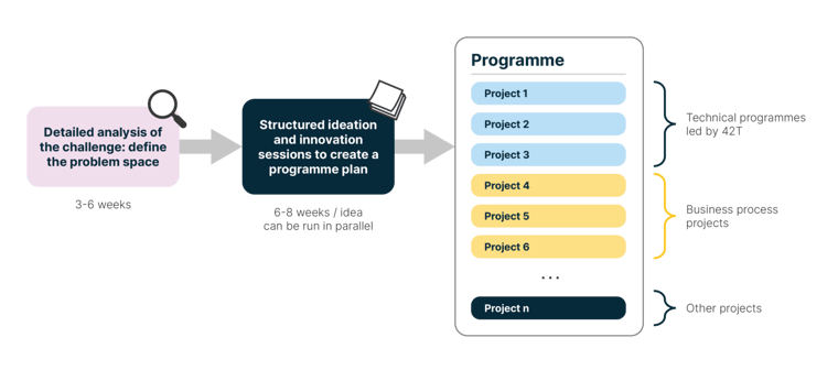 Flow diagram depicting project progression